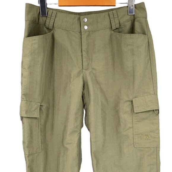 The North Face Cargo Pants Womens 10 Green Capri Cropped Athletic Outdoors - Picture 3 of 7